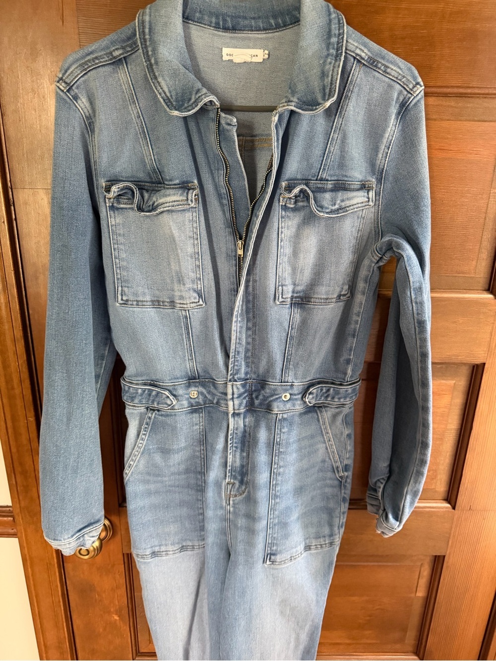 GOOD AMERICAN DENIM JUMPSUIT - Picture 4 of 6